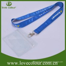 Kundenspezifische Nylon-Lanyard mit Pvc-Kartenhalter / bedruckte Lanyards mit Haken Großhandel (guter Preis)